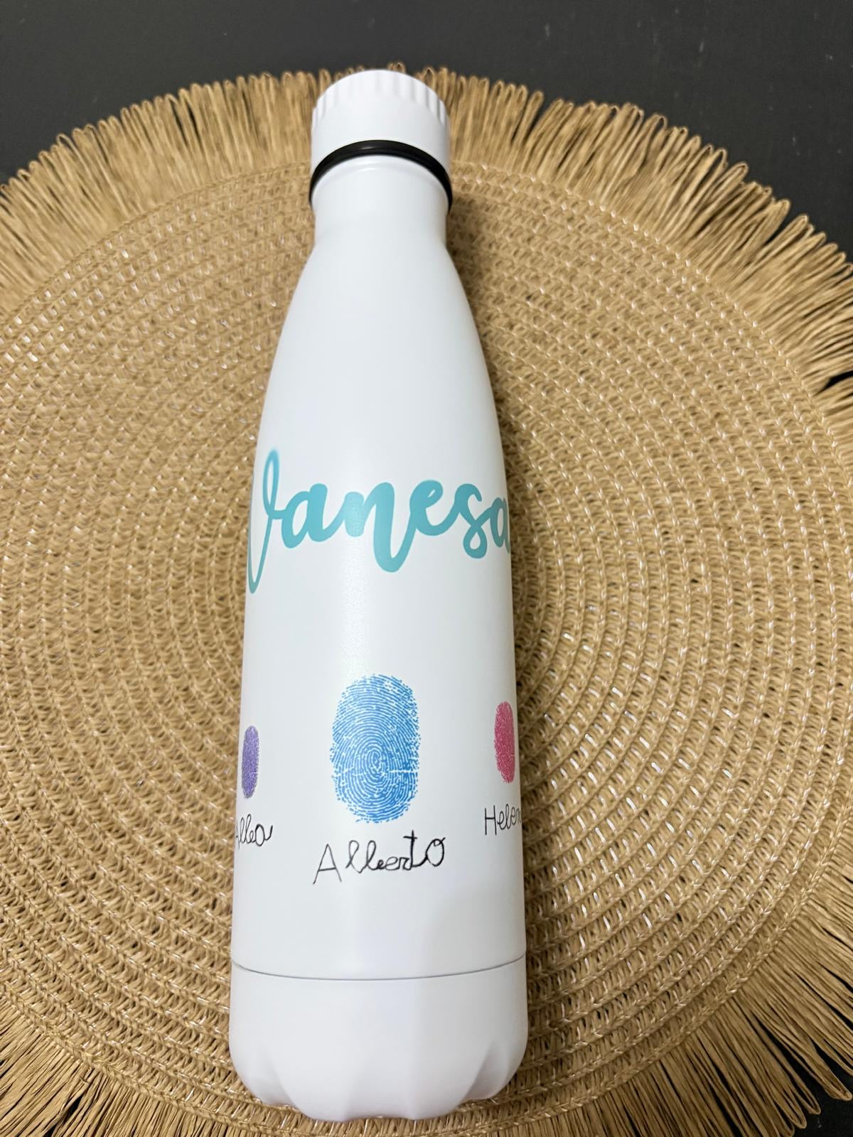 Botella 700ml nombre + huellas