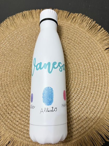 Botella 700ml nombre + huellas