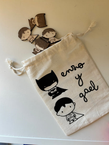 3 en Raya personalizado superheroes