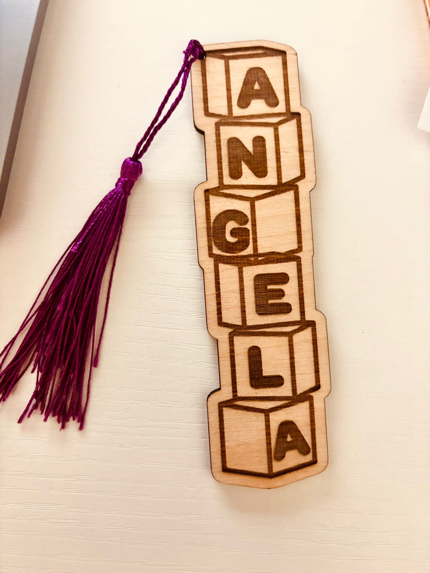 Marcapaginas personalizado nombre