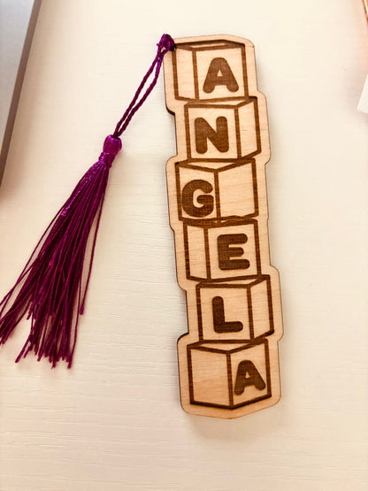 Marcapaginas personalizado nombre
