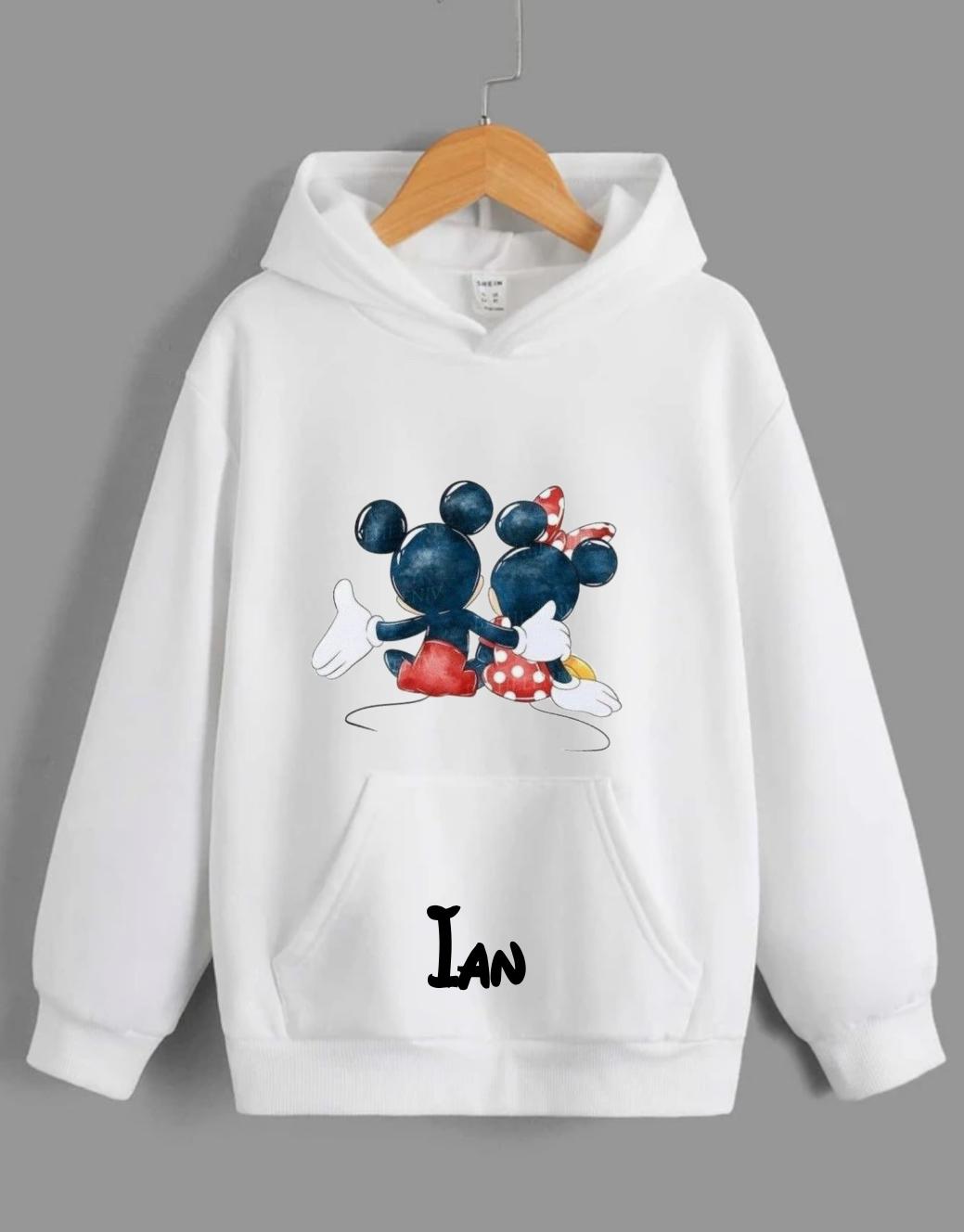 Sudadera Adulto Mickey y Minnie personalizada