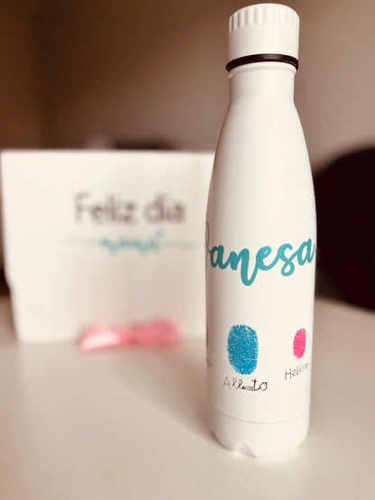 Botella 700ml nombre + huellas