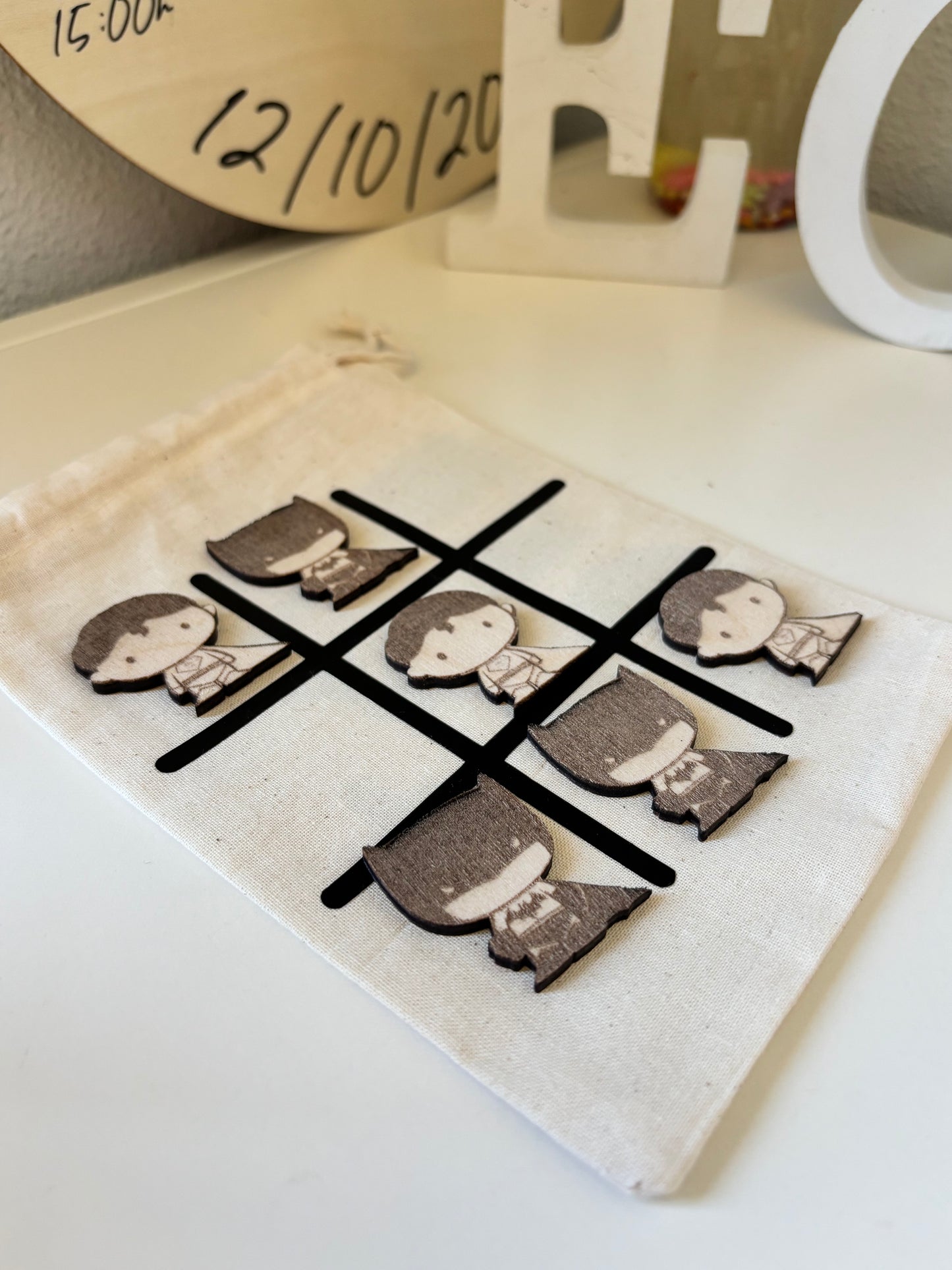 3 en Raya personalizado superheroes