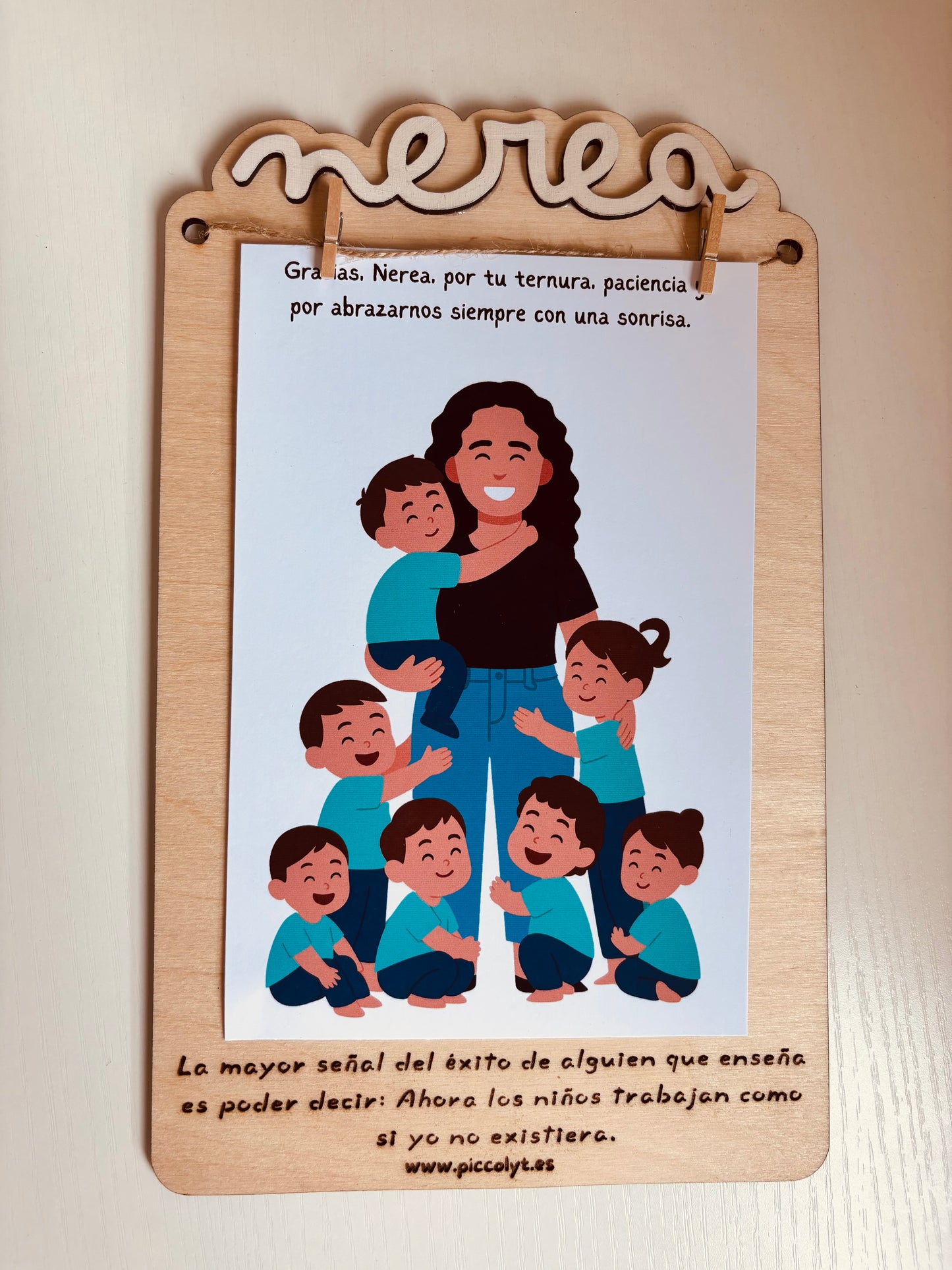 Marco básico personalizado con nombre y frase