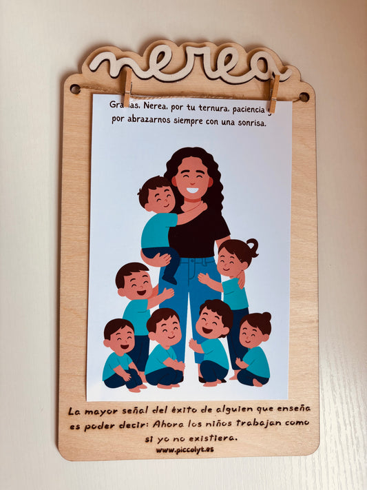 Marco básico personalizado con nombre y frase